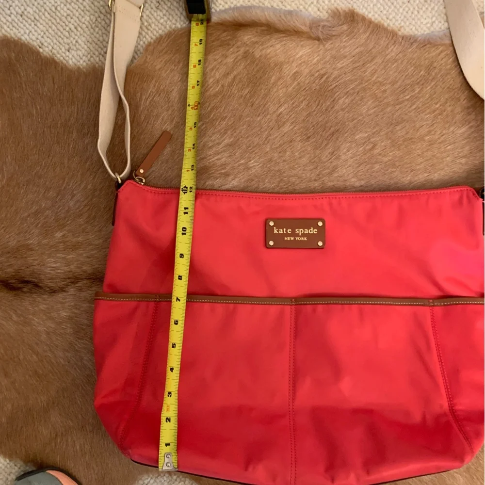Kate Spade Nylon Adjustable Crossbody Baby Bag Pink